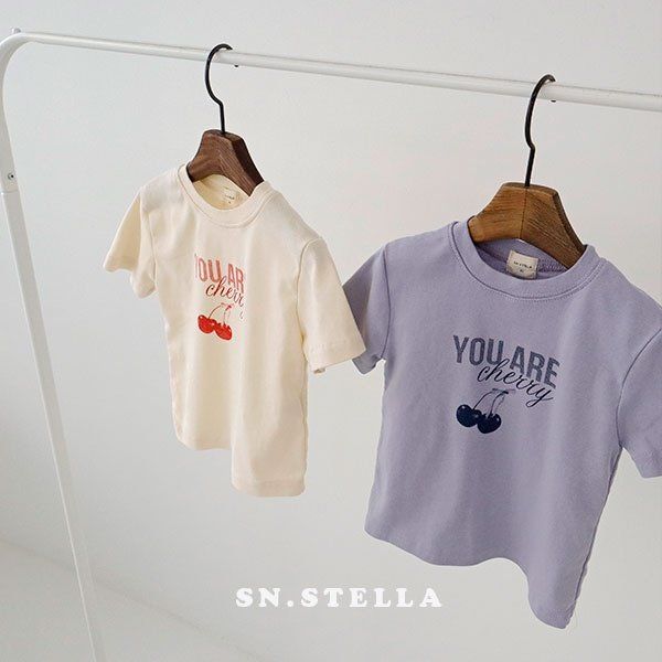 Sn.stella - Korean Children Fashion - #fashionkids - Cherry Tee - 11