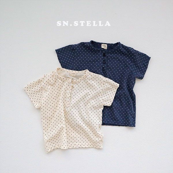 Sn.stella - Korean Children Fashion - #fashionkids - Mini Dot Tee - 10