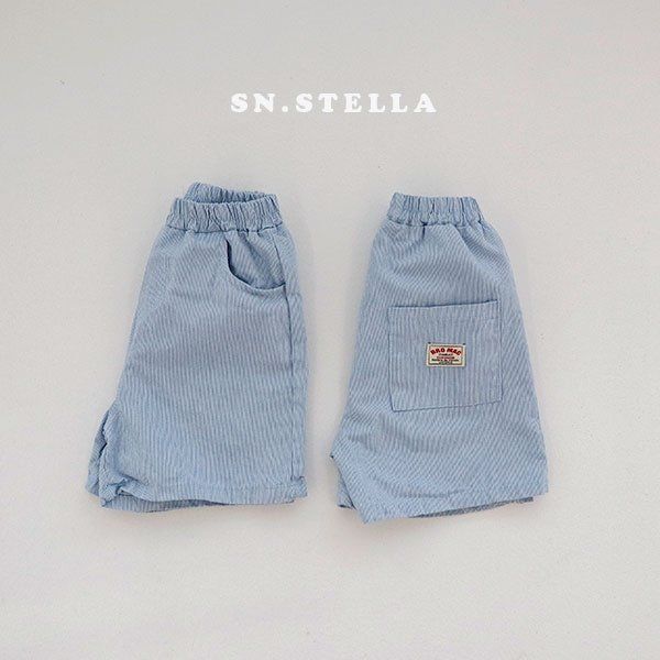 Sn.stella - Korean Children Fashion - #kidsshorts - Blue Blue Pants