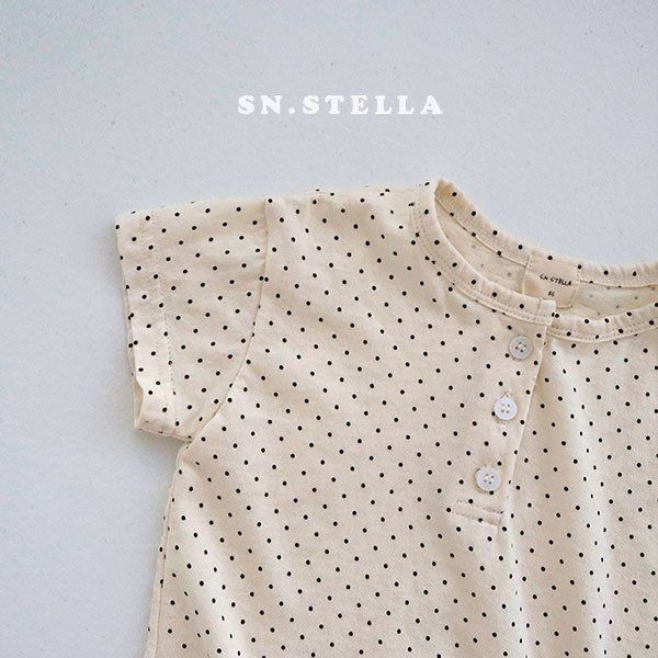 Sn.stella - Korean Children Fashion - #kidsshorts - Mini Dot Tee - 11