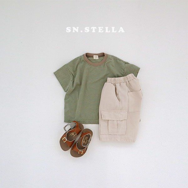Sn.stella - Korean Children Fashion - #kidsshorts - Washed Cargo Pants - 8
