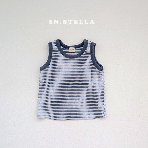 Sn.stella - Korean Children Fashion - #littlefashionista - Melange Stripe Sleeveless - 3