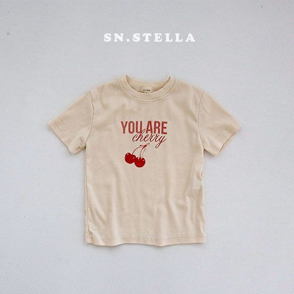 Sn.stella - Korean Children Fashion - #magicofchildhood - Cherry Tee - 3