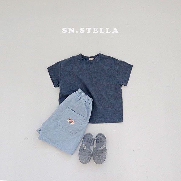 Sn.stella - Korean Children Fashion - #minifashionista - Blue Blue Pants - 7