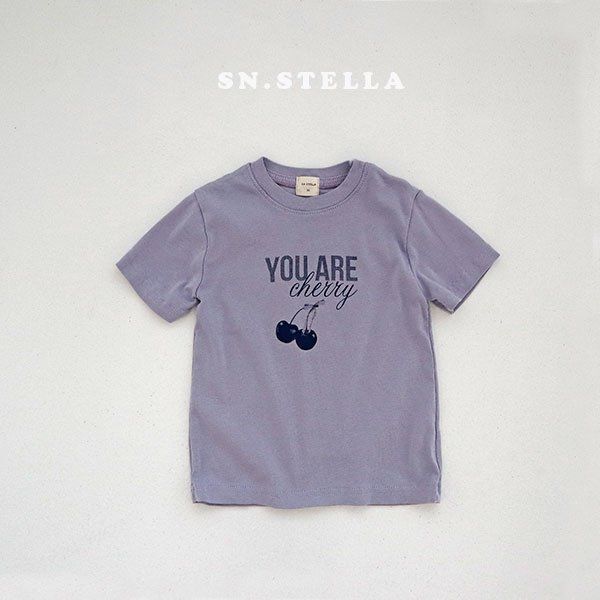 Sn.stella - Korean Children Fashion - #magicofchildhood - Cherry Tee - 4
