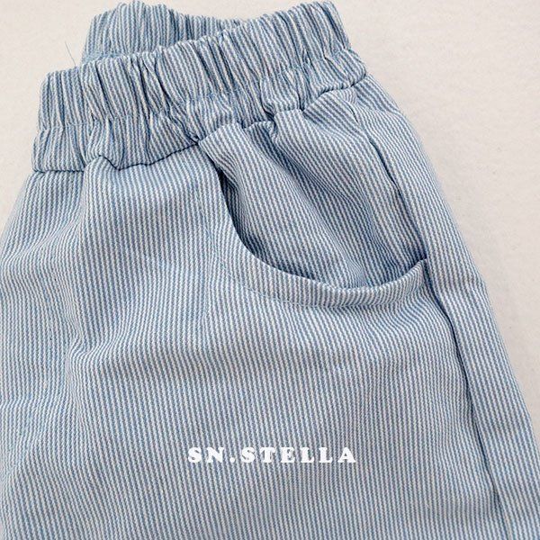 Sn.stella - Korean Children Fashion - #prettylittlegirls - Blue Blue Pants - 8