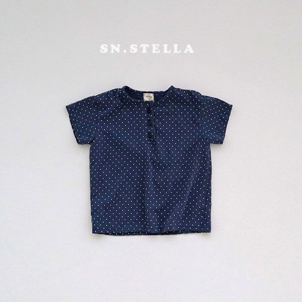 Sn.stella - Korean Children Fashion - #minifashionista - Mini Dot Tee - 4