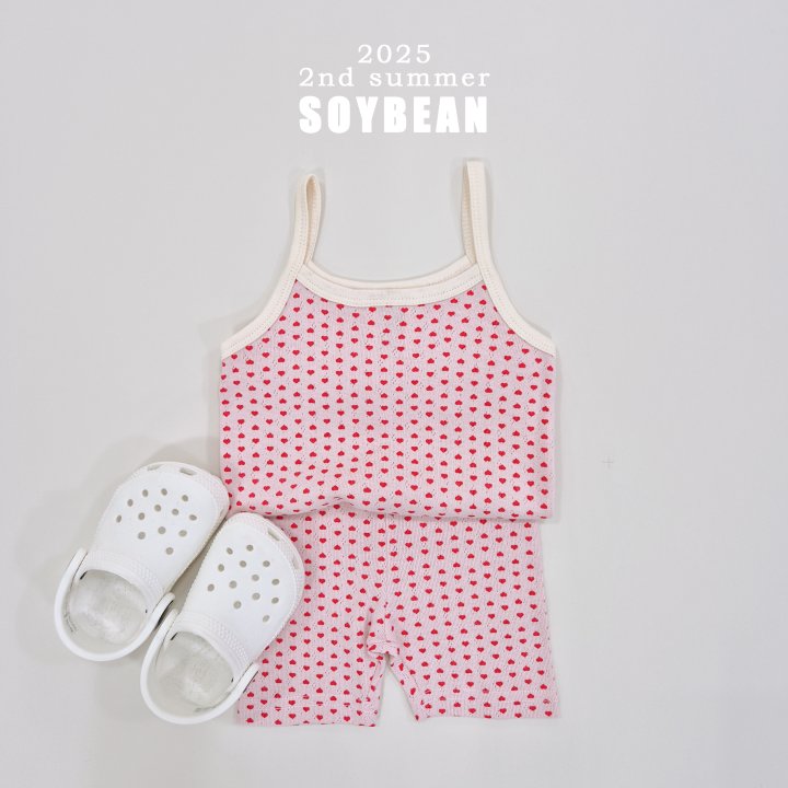 Soybean - Korean Children Fashion - #Kfashion4kids - Heart String Sleeveless Set - 11