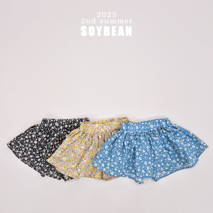 Soybean - Korean Children Fashion - #Kfashion4kids - Flower Skirt Pants