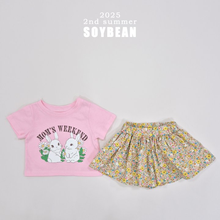 Soybean - Korean Children Fashion - #Kfashion4kids - Bunny Bunny Semi-Crop Tee - 5