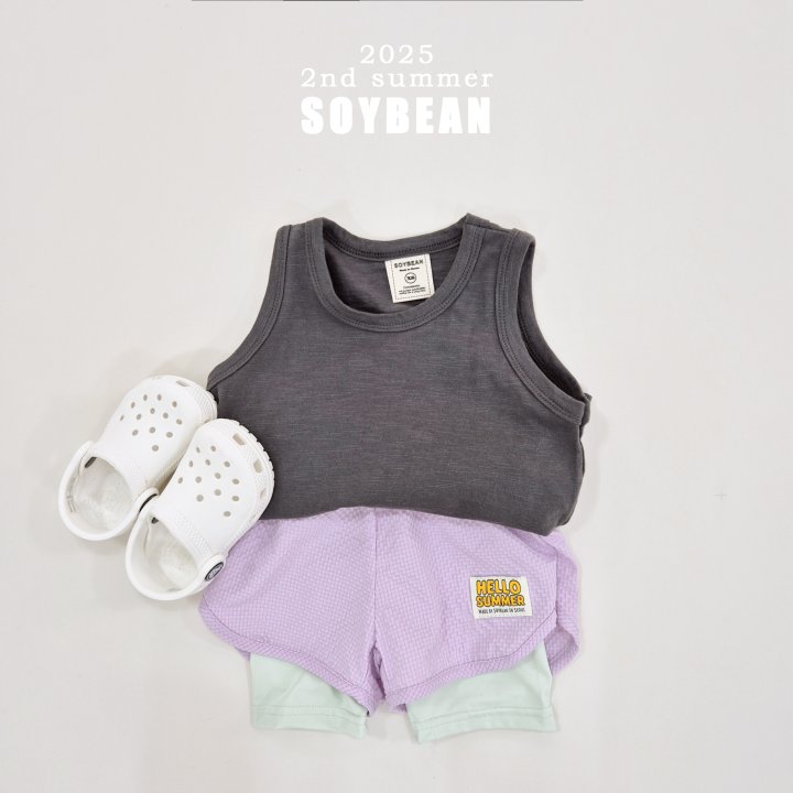 Soybean - Korean Children Fashion - #childofig - Color Slub Sleeveless - 3