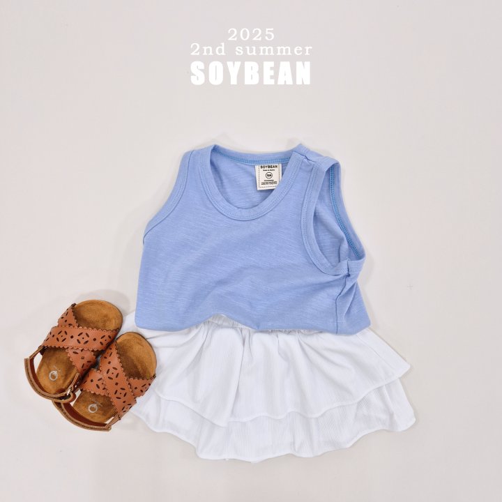 Soybean - Korean Children Fashion - #childofig - Color Slub Sleeveless - 4