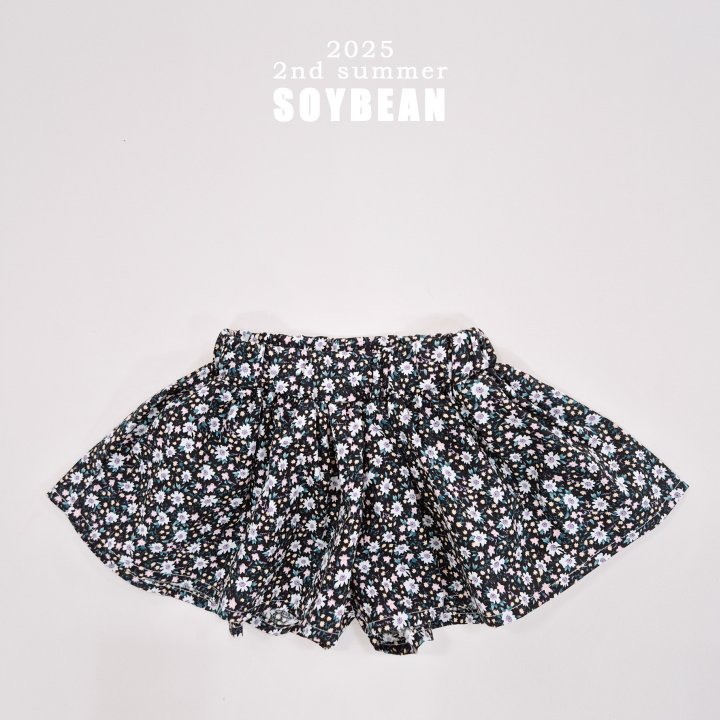 Soybean - Korean Children Fashion - #childrensboutique - Flower Skirt Pants - 8