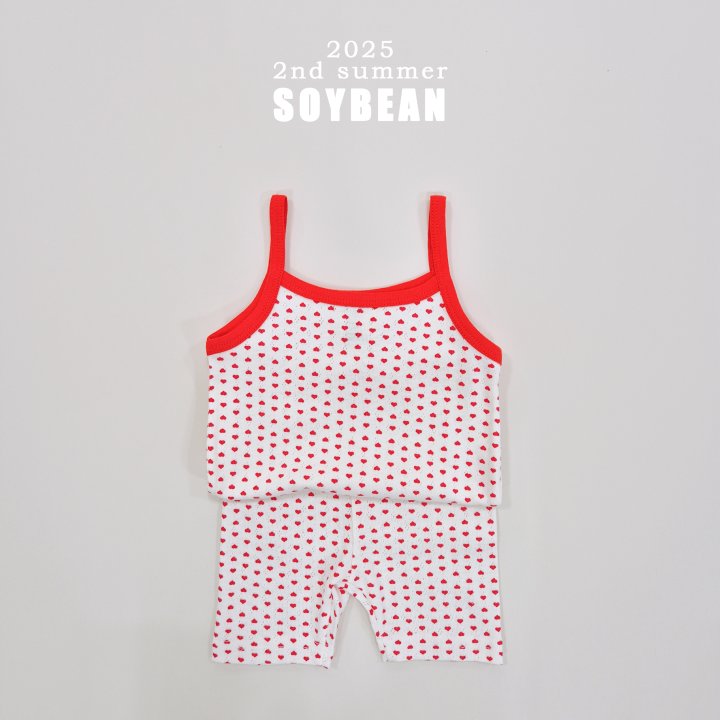 Soybean - Korean Children Fashion - #designkidswear - Heart String Sleeveless Set - 5