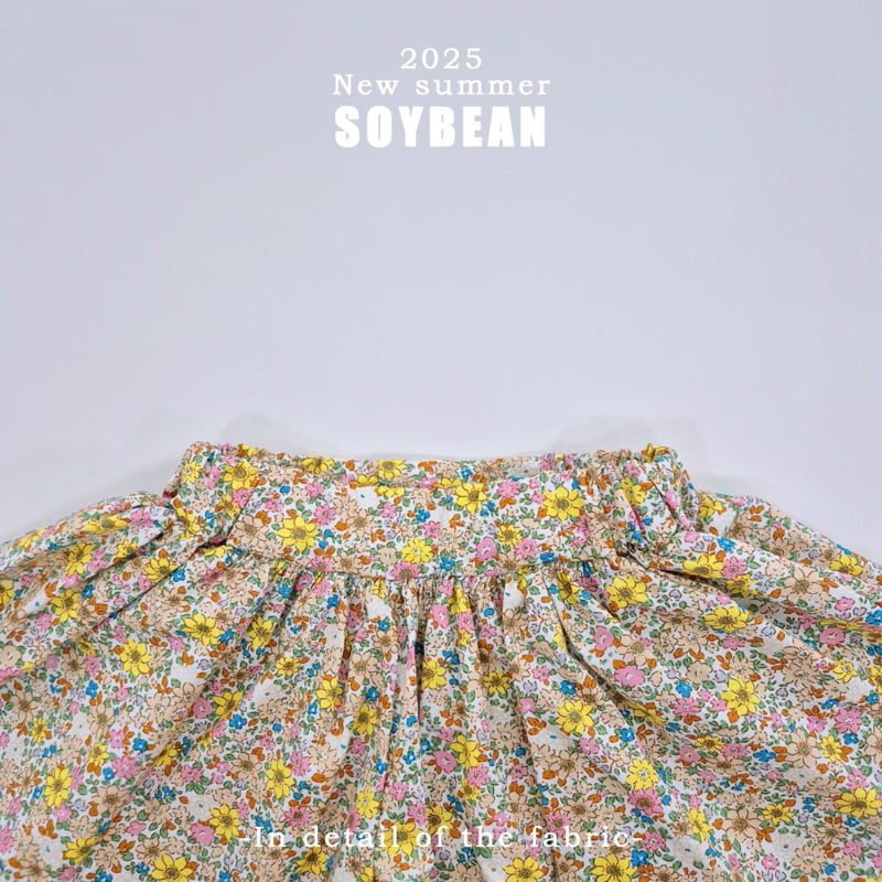 Soybean - Korean Children Fashion - #designkidswear - Flower Skirt Pants - 9