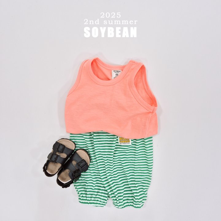 Soybean - Korean Children Fashion - #designkidswear - Color Slub Sleeveless - 6