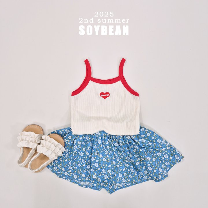 Soybean - Korean Children Fashion - #designkidswear - Sunny Heart Strap Sleeveless - 2