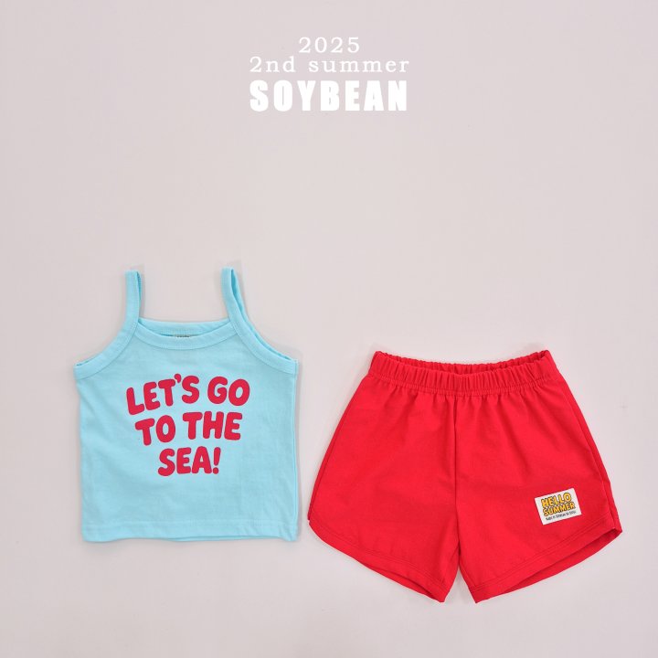 Soybean - Korean Children Fashion - #designkidswear - Let’s Go to the Sea Sleeveless Set - 5