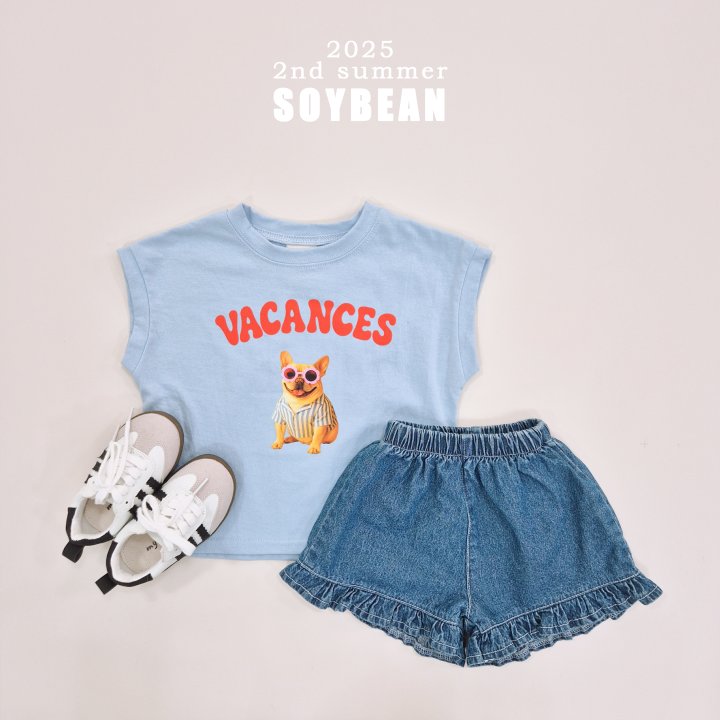 Soybean - Korean Children Fashion - #designkidswear - Naughty Doggy Sleeveless Tee - 6