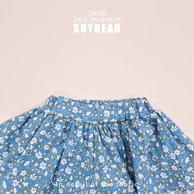 Soybean - Korean Children Fashion - #discoveringself - Flower Skirt Pants - 10