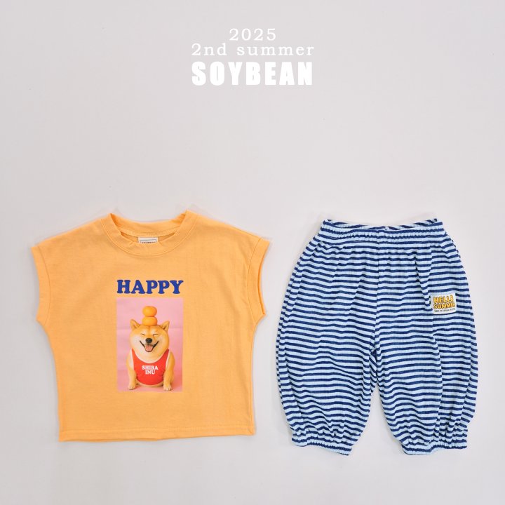 Soybean - Korean Children Fashion - #discoveringself - Naughty Doggy Sleeveless Tee - 7