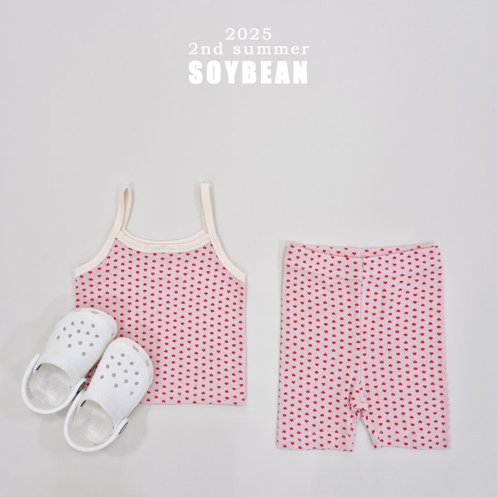 Soybean - Korean Children Fashion - #fashionkids - Heart String Sleeveless Set - 7