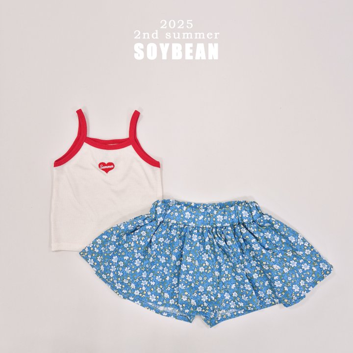 Soybean - Korean Children Fashion - #discoveringself - Sunny Heart Strap Sleeveless - 4