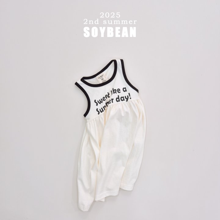 Soybean - Korean Children Fashion - #discoveringself - Sweet Ruffle Sleeveless One-piece - 4