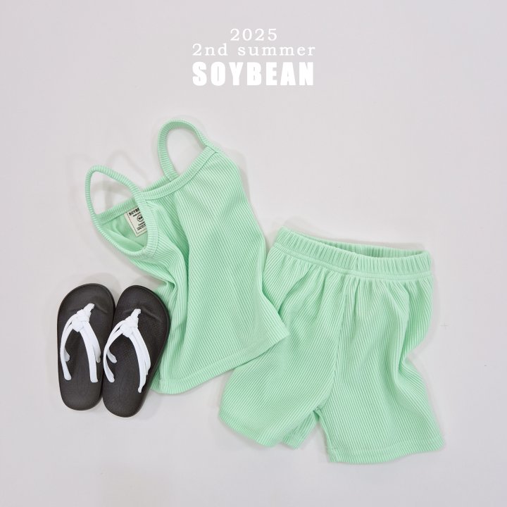 Soybean - Korean Children Fashion - #kidsshorts - Cooling Strap Sleeveless Set - 11