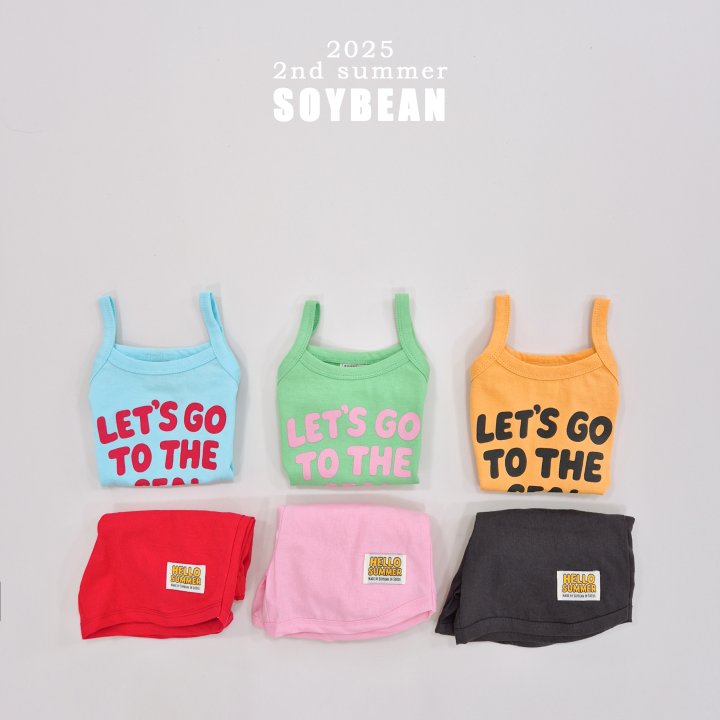 Soybean - Korean Children Fashion - #kidsshorts - Let’s Go to the Sea Sleeveless Set - 8