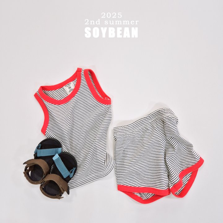 Soybean - Korean Children Fashion - #kidsstore - Hot Summer Stripe Set - 8