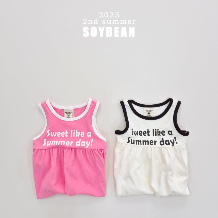 Soybean - Korean Children Fashion - #kidsstore - Sweet Ruffle Sleeveless One-piece - 6
