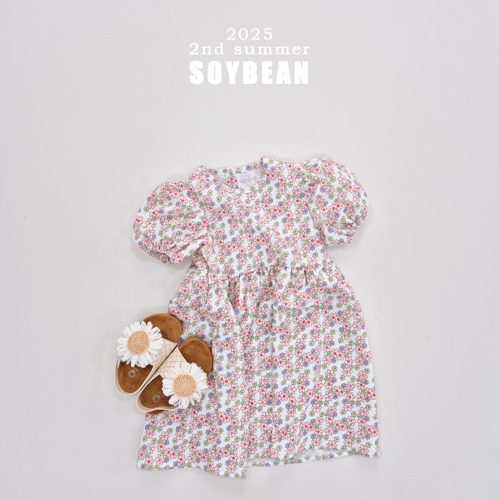 Soybean - Korean Children Fashion - #kidsstore - Sweet and Sour Flower One-piece - 2
