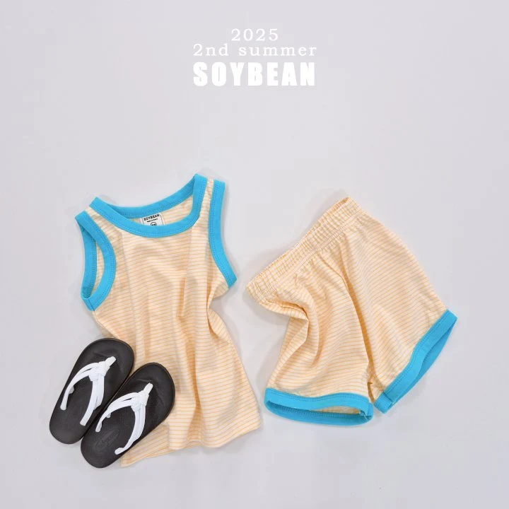 Soybean - Korean Children Fashion - #kidzfashiontrend - Hot Summer Stripe Set - 9
