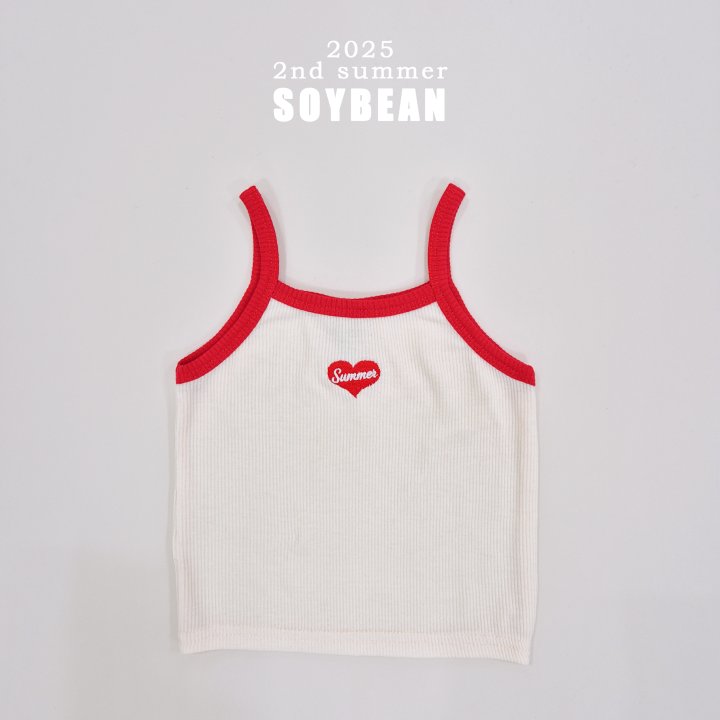 Soybean - Korean Children Fashion - #kidzfashiontrend - Sunny Heart Strap Sleeveless - 7