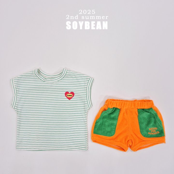 Soybean - Korean Children Fashion - #littlefashionista - Simple Heart Sleeveless Tee - 7