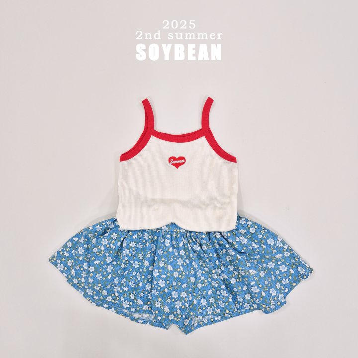Soybean - Korean Children Fashion - #littlefashionista - Sunny Heart Strap Sleeveless - 9