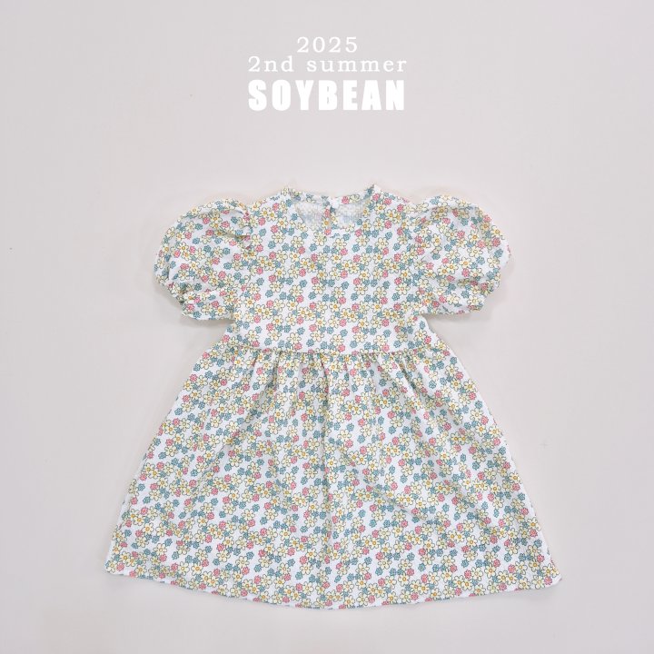 Soybean - Korean Children Fashion - #littlefashionista - Sweet and Sour Flower One-piece - 5