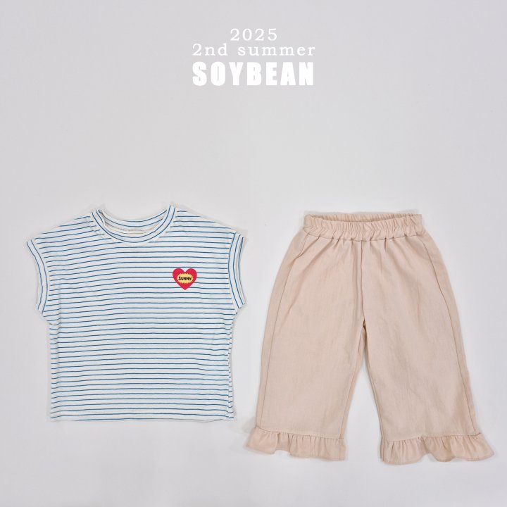 Soybean - Korean Children Fashion - #magicofchildhood - Simple Heart Sleeveless Tee - 8