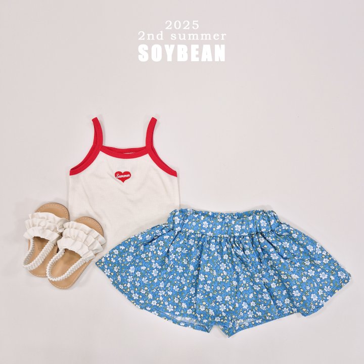 Soybean - Korean Children Fashion - #minifashionista - Sunny Heart Strap Sleeveless - 11