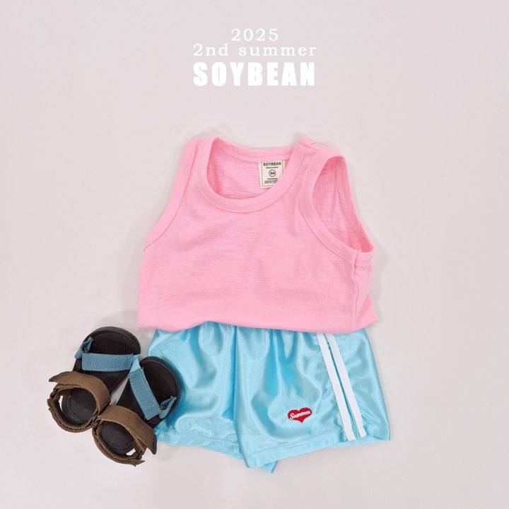 Soybean - Korean Children Fashion - #prettylittlegirls - Color Slub Sleeveless - 2