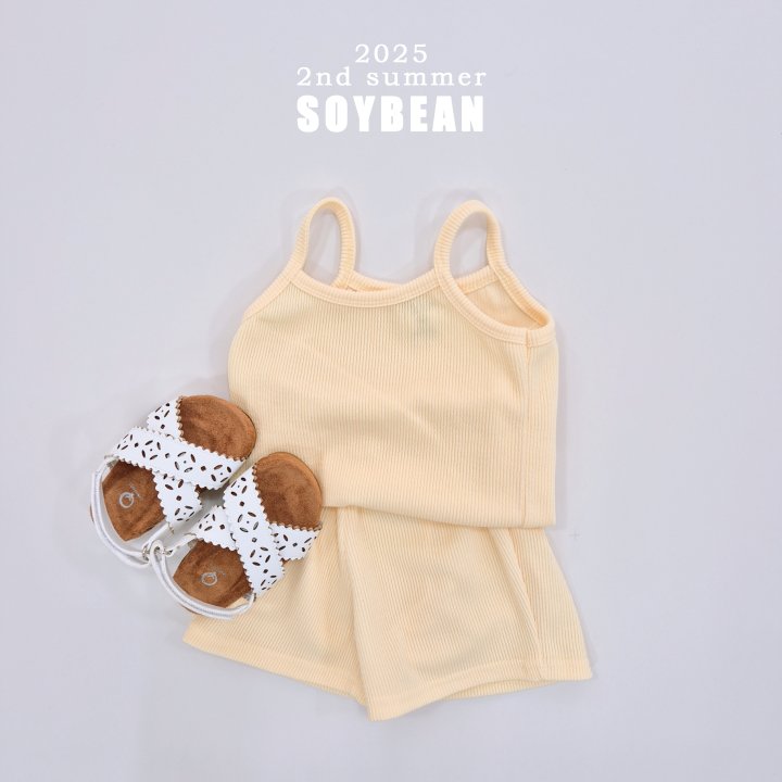 Soybean - Korean Children Fashion - #prettylittlegirls - Cooling Strap Sleeveless Set - 2