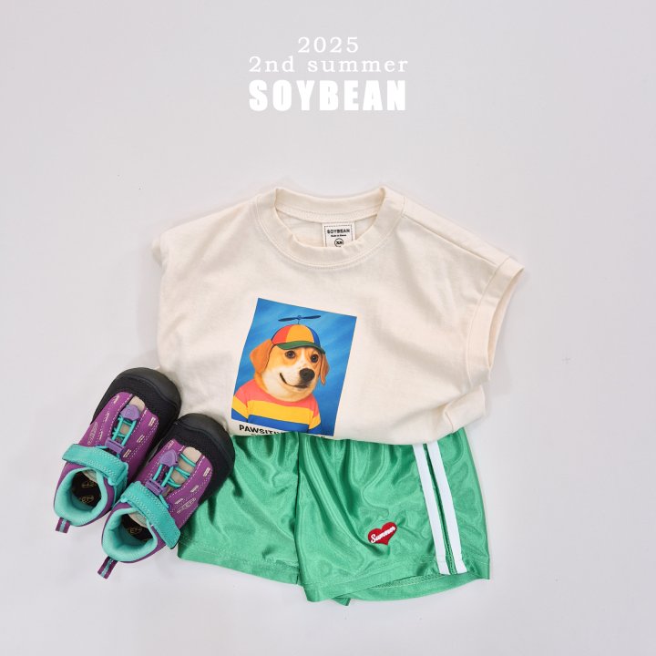 Soybean - Korean Children Fashion - #prettylittlegirls - Naughty Doggy Sleeveless Tee - 2