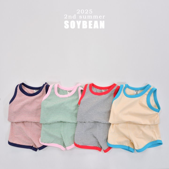 Soybean - Korean Children Fashion - #stylishchildhood - Hot Summer Stripe Set