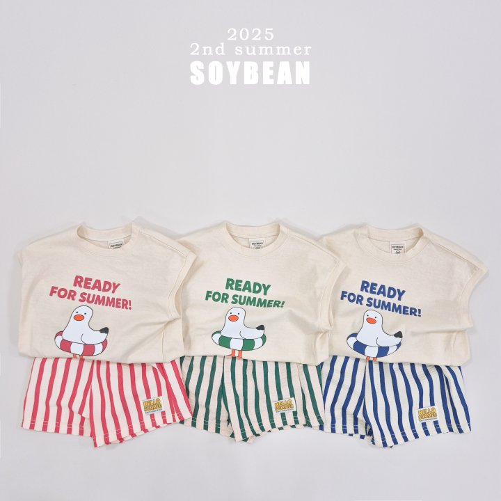 Soybean - Korean Children Fashion - #todddlerfashion - Summer Go Go Seagull Set