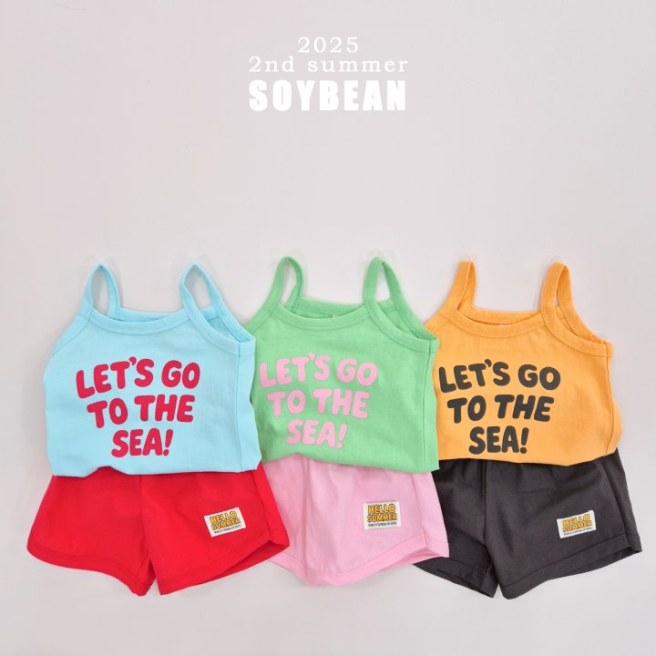 Soybean - Korean Children Fashion - #toddlerclothing - Let’s Go to the Sea Sleeveless Set