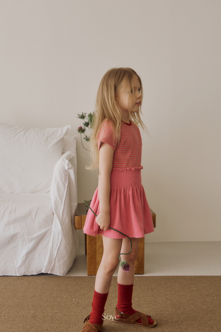 Soye - Korean Children Fashion - #kidzfashiontrend - Terry Shirred Skirt - 4