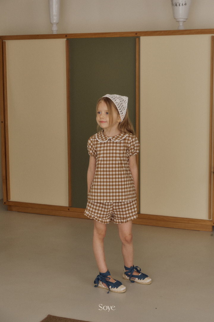 Soye - Korean Children Fashion - #Kfashion4kids - Shop Check Set - 10