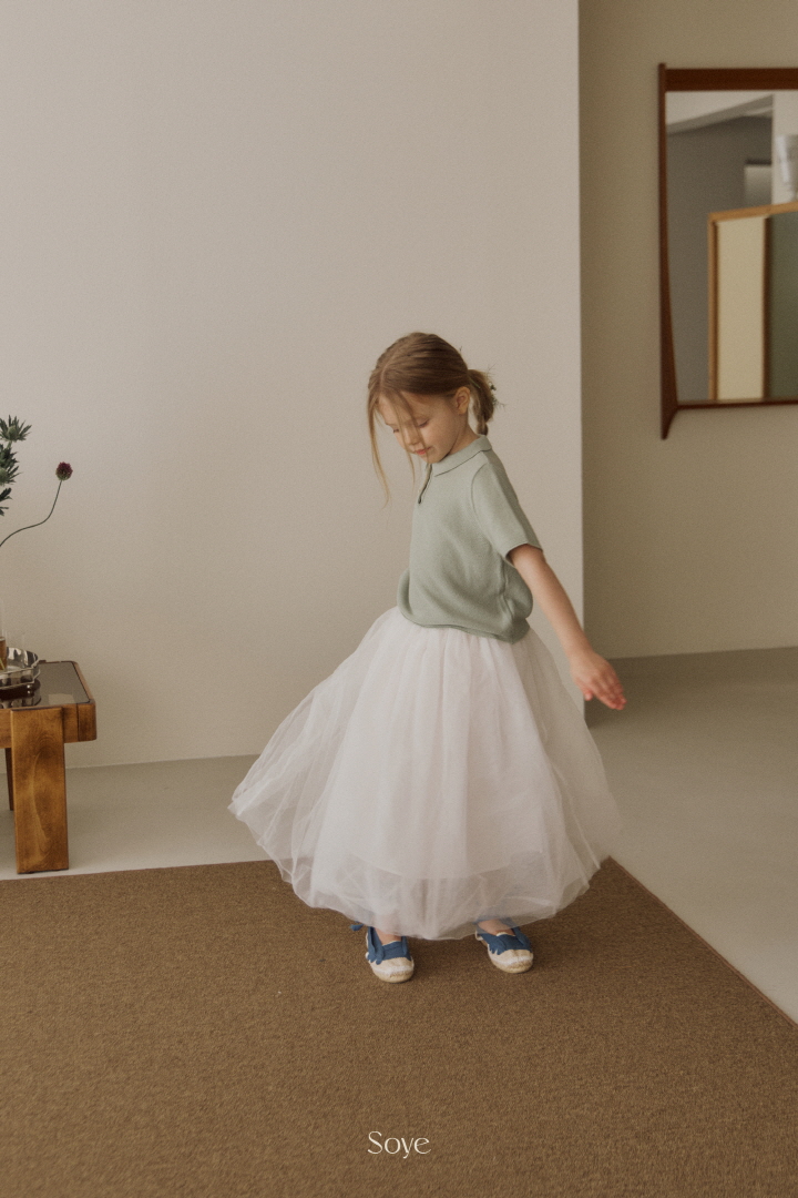 Soye - Korean Children Fashion - #discoveringself - 2025 Basic Short Sleeve Collar Knit - 10