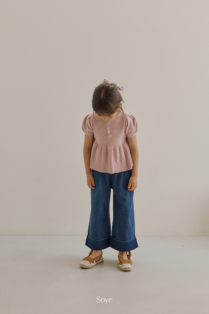Soye - Korean Children Fashion - #discoveringself - Lulu Shirring Short Sleeve Knit - 6